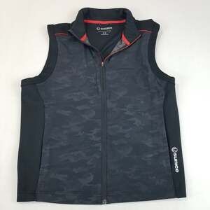 Sunice Vest Mens Medium Black Camo Softshell Stretch Full Zip Performance S54100
